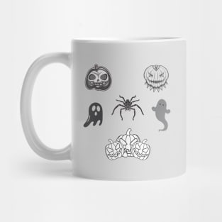 Black and Gray Halloween Mug